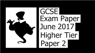 June 2017 2H Exam Paper Walkthrough [upl. by Ayam]