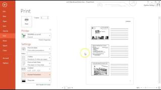 How to Print PowerPoint Slides in Handout form [upl. by Aicilaanna]