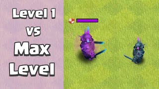 Level 1 Troops VS Max Level Troops  Clash of Clans [upl. by Htor455]