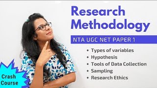 NTA UGC NET Paper 1 Research Methodology Crash Course [upl. by Zitvaa14]