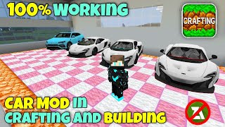 How To Add Cars Addons In Crafting And Building [upl. by Vannie]