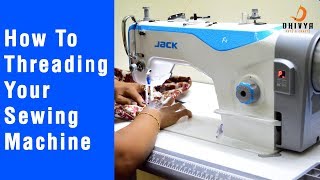 How to Threading Your Sewing Machine  Jack F4 Sewing Machine  Best [upl. by Betz]