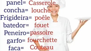 utensílios de cozinha em francêsles ustensiles de cuisine [upl. by Monty]