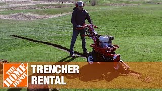 Trencher Rental  The Home Depot Rental [upl. by Cristiano712]