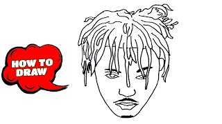 How to Draw Juice Wrld  Juice Wrld Drawing easy  Sketch Tutorial [upl. by Igig]