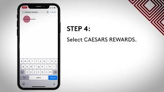 Caesars Rewards mobile app How to download IOS [upl. by Icaj]