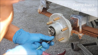 How To Replace Wheel Hub on Boat Trailer [upl. by Eceirtal]