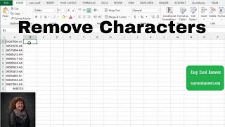 How to remove Characters from fields in Excel [upl. by Adolfo]