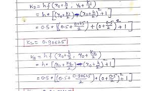 Example Runge Kutta Method for First order ODE [upl. by Nimad385]