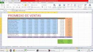 Promedio de Ventas en Excel [upl. by Aciamaj]