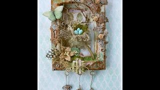 Mixed Media Nature Canvas Tutorial [upl. by Paulsen]