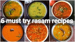 6 must try rasam or saar recipes  saaru recipes  quick and instant rasam recipes collection [upl. by Luce]