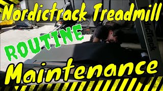 Preventative Maintenance On A Nordictrack Treadmill No Unnecessary Dialogue [upl. by Enilegnave]