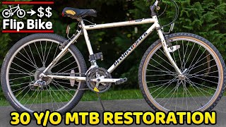 90s Mountain Bike gets Transformed for Profit  Flip Bike [upl. by Nywloc]