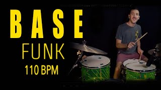 BASE de BATERÍA para IMPROVISAR FUNK 110 bpm 🎸 [upl. by Angadreme306]