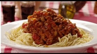 How to Make Meaty Spaghetti Sauce  Pasta Recipe  Allrecipescom [upl. by Alyakam]