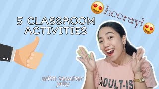 5 ENGAGING CLASSROOM ACTIVITIES  FILIPINO TEACHERS  TAGALOG [upl. by Bezanson]