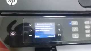 HP OFFICEJET 4630  Wireless setup [upl. by Anirbus]