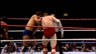 Wrestlemania 1  Nikolai Volkoff et The Iron Sheik vs The US Express [upl. by Annora]