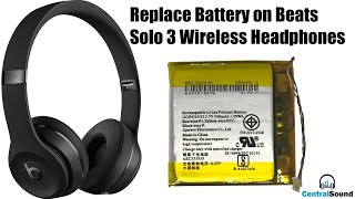 How to Replace Battery on Beats Solo3 Wireless OnEar Headphones [upl. by Acirehs]