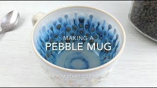 Making a Pebble Cup from start to finish  Satisfying Pottery [upl. by Seilenna526]