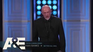 Jonathan Banks Wins Best Supporting Actor in a Drama Series  2015 Critics Choice TV Awards  AampE [upl. by Albrecht]