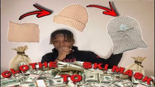 How To Make A Ski Mask From A Cloth🤯🔥 [upl. by Omidyar930]