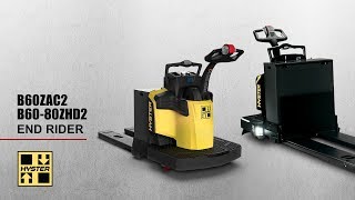 Hyster B60ZAC2 B6080ZHD2 End Rider Pallet Jack [upl. by Ekaterina703]