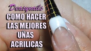 Como hacer uñas acrilicas  TUTORIAL UÑAS ACRILICAS PRINCIPIANTES [upl. by Carmina]