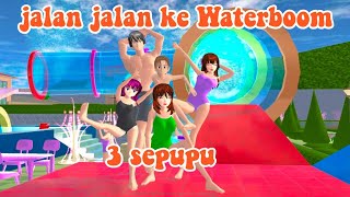 jalan jalan ke Waterboom3 sepupudrama sakura school simulator [upl. by Yedoc]