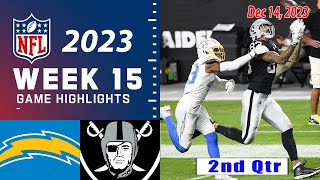 Los Angeles Chargers vs Las Vegas Raiders FULL GAME 121423 Week 15  NFL Highlights Today [upl. by Race]