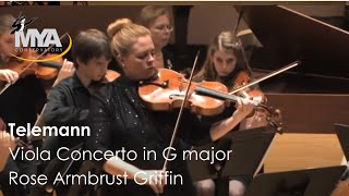 Telemann Viola Concerto in G major Rose Armbrust Griffin [upl. by Dianna]