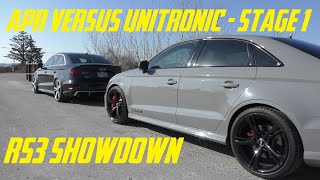 APR VERSUS UNITRONIC  STAGE 1  AUDI RS3 COMPARISON [upl. by Mosera]