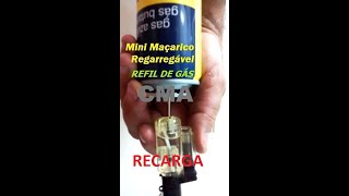 Como Recarregar Mini Maçarico MODO CERTO [upl. by Enelyar574]