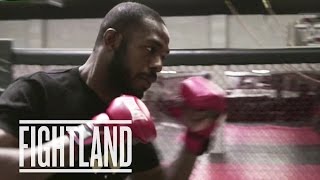 Straight Right Punch with Jon Jones Fight School [upl. by Areek467]