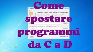 Come spostare programmi o giochi da C a D  FolderMove [upl. by Okomom123]