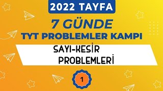 PROBLEMLER KAMPI 1 GÜN  SAYI KESİR PROBLEMLERİ [upl. by Hadeehsar]