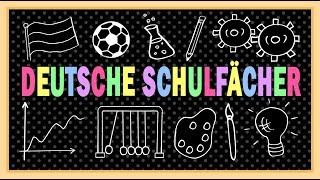 Deutsch lernen Schule amp Schulfächer  German lesson intermediate school subjects A2  B1  B2 [upl. by Hally]