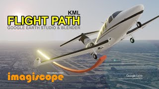 KML Flight Path Google Earth Studio w Blender [upl. by Sanborne294]