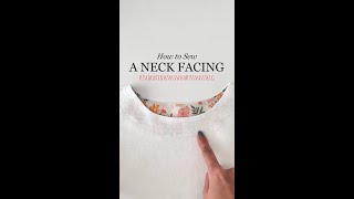 ✨How to Sew a Neck Facing✨ This is the easiest thus my forever favourite method [upl. by Aihseuqram]