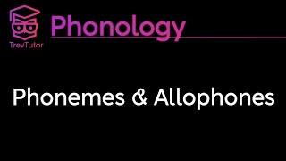 Phonology Phonemes Allophones and Minimal Pairs [upl. by Pugh]