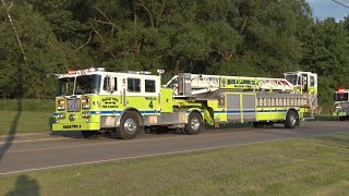 McAdooPA Fire Company 100th Anniversary Firetruck Parade 61821 [upl. by Arolf26]