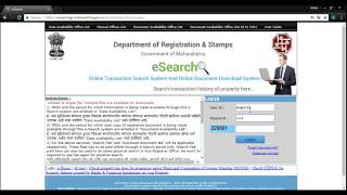 Downloading Registration Documents Agreements amp Index  from Maharashtra Government Website [upl. by Eniledgam39]