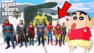 SHINCHAN and FRANKLIN Meets AVENGERS in GTA 5  VeryNuclearOP [upl. by Yeo]