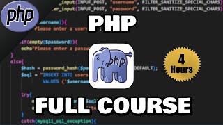 PHP Full Course for nonhaters 🐘 [upl. by Ewer]