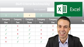 How to make a Product Comparison Template in Excel Benchmarking [upl. by Arimak]