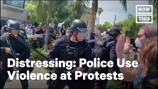 Police Across the US Unleash Violence on Peaceful Protesters  NowThis [upl. by Nnyrat]