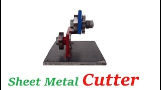 Rotary blade cutter  Homemade Sheet Metal Cutting Tool [upl. by Telrahc425]