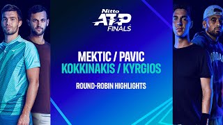 MekticPavic vs KokkinakisKyrgios  Nitto ATP Finals [upl. by Devondra]