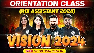 Orientation Class 📢 Vision 2024 Batch  RBI Assistant Preparation 2024  Banking Wallah [upl. by Littlejohn242]